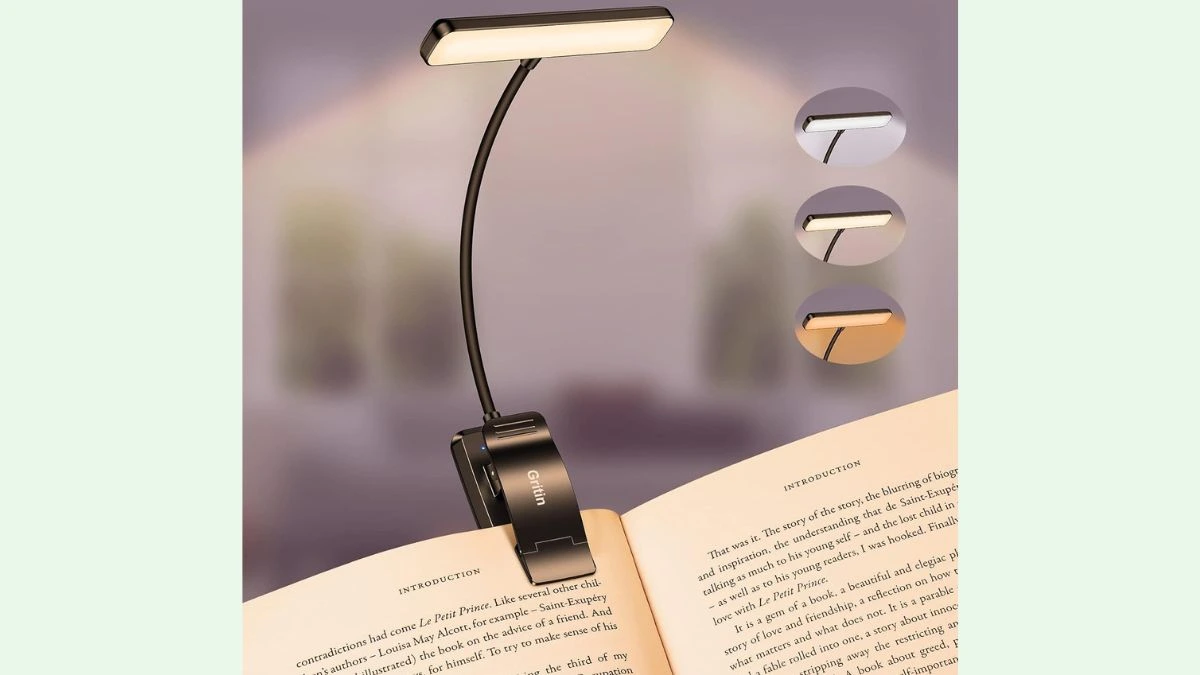 Lámpara de lectura con pinza LED